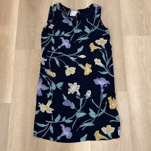 Vintage Dressing Clio Black Floral Dress Size Medium